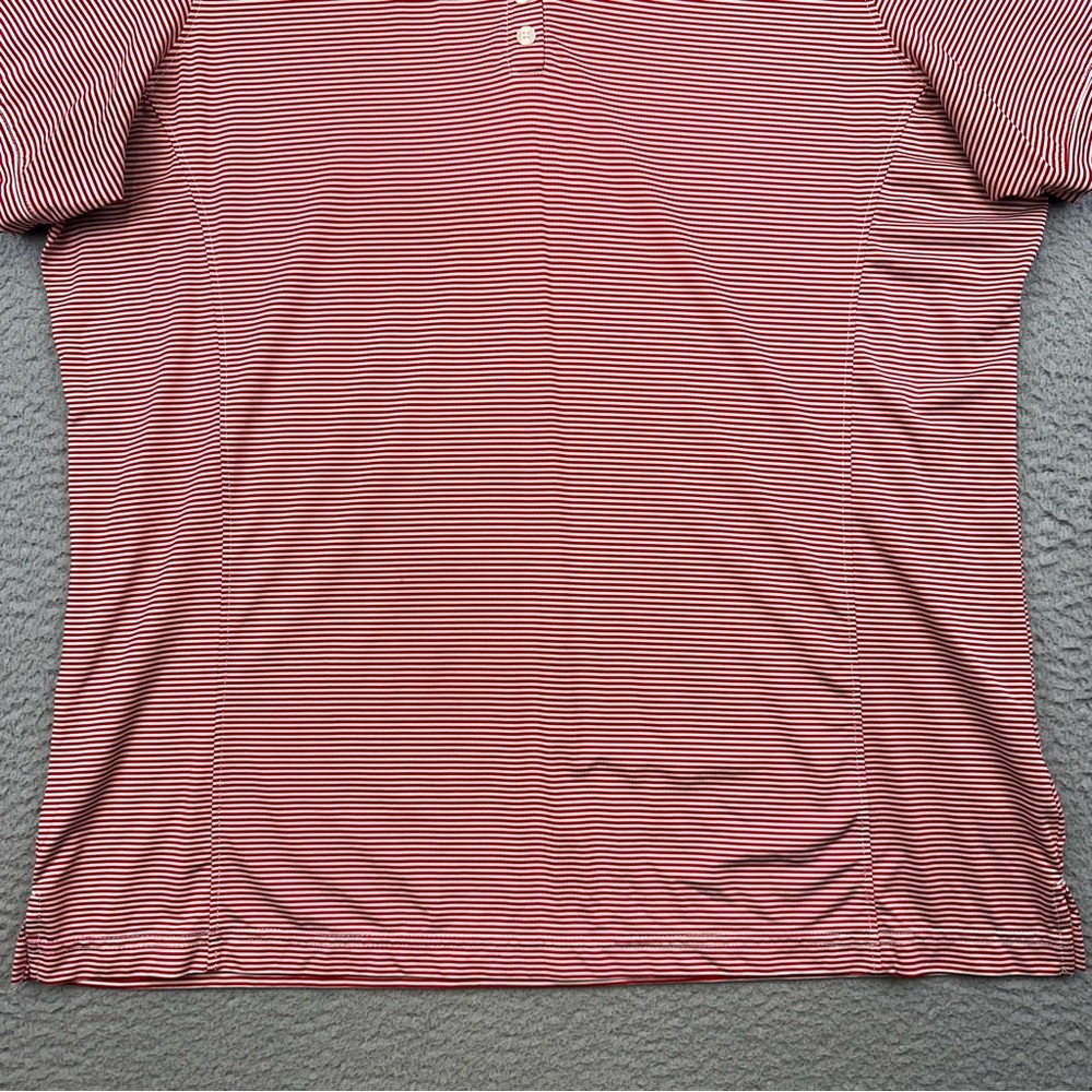 Chick Fil A Uniform Shirt Womens XL Red White Striped Stretch Hydrochill Work - Picture 4 of 12